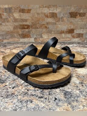 BIRKENSTOCK Mayari Birko-Flor 0071791 – Black – Women Sz. 9 / Men Sz. 7
